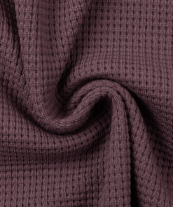 Waffelstrick Oslo mauve