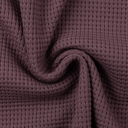 Waffelstrick Oslo mauve