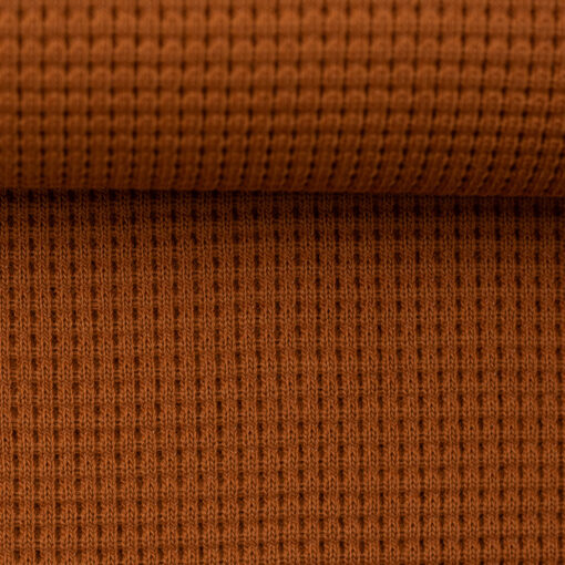 Waffelstrick Oslo Terracotta