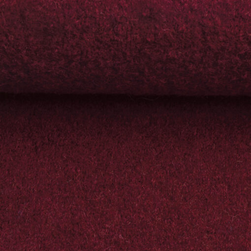 Merino Wollwalk Uni bordeaux