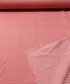 Jacquard doubleface dots und streifen
