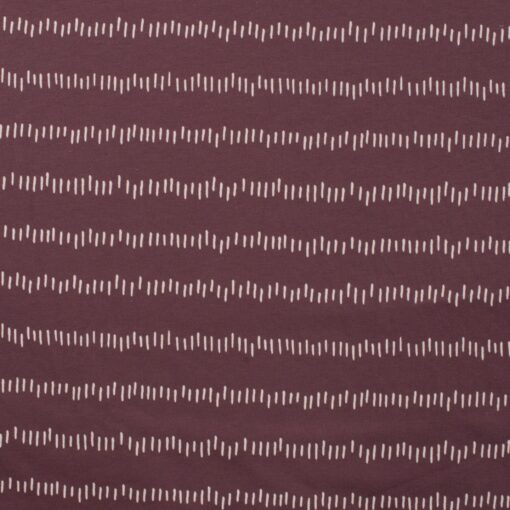 Jersey ungleiche striche weiss auf Mauve