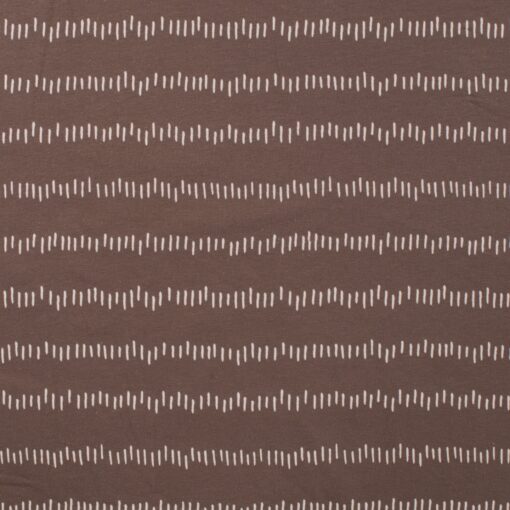 Jersey ungleiche striche weiß auf dusty Brown