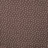 Jersey Herzchen weiss auf dusty Brown