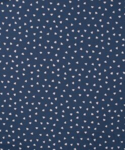 Jersey Herzchen weiss auf denim