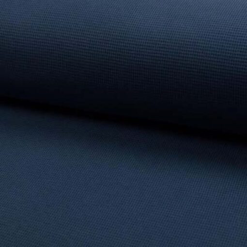 Waffeljersey Uni denim