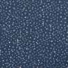 Jersey dots weiss auf denim