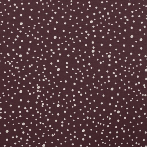 Jersey dots weiß auf Mauve