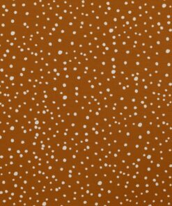 Jersey dots weiß auf Caramel