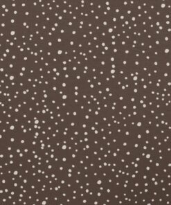 Jersey dots weiß auf dusty Brown