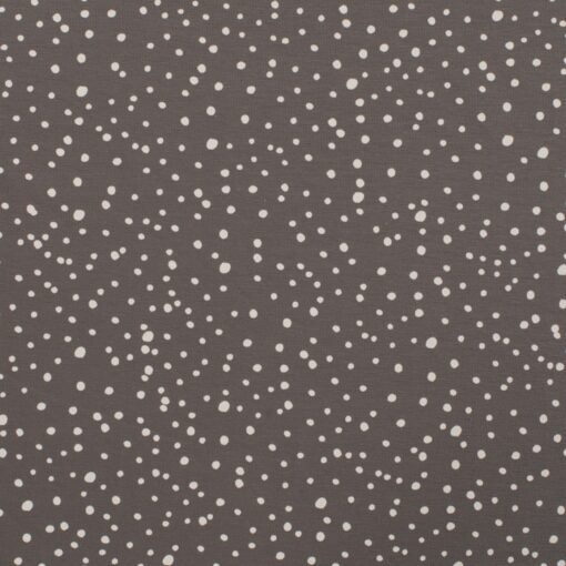 Jersey dots weiss auf dunkel grau