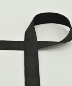 Gurtband Soft 2.5cm schwarz