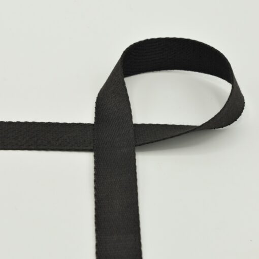 Gurtband Soft 2.5cm schwarz