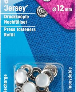 Prym Nähfrei Jersey Druckknöpfe Nachfüllpackung Perlmutt