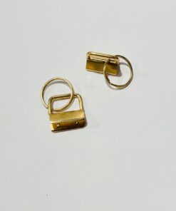 Schlüsselanhänger Rohling 25mm 1 Stk. gold