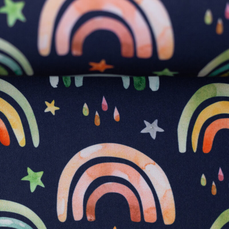 Softshell Fiete Regenbogen dunkel Stoffstübli GmbH