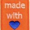 Applikation Made with love Orange