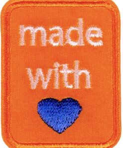 Applikation Made with love Orange