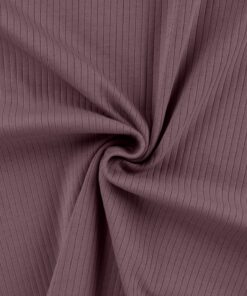 Rippjersey Uni Mauve