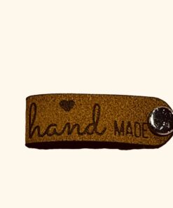 Knick Label mit schraube handmade beige