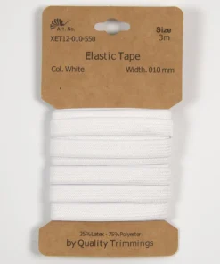 Gummiband Weiss 10mm Wäschegummi