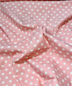 Baumwolle druck Dots rosa