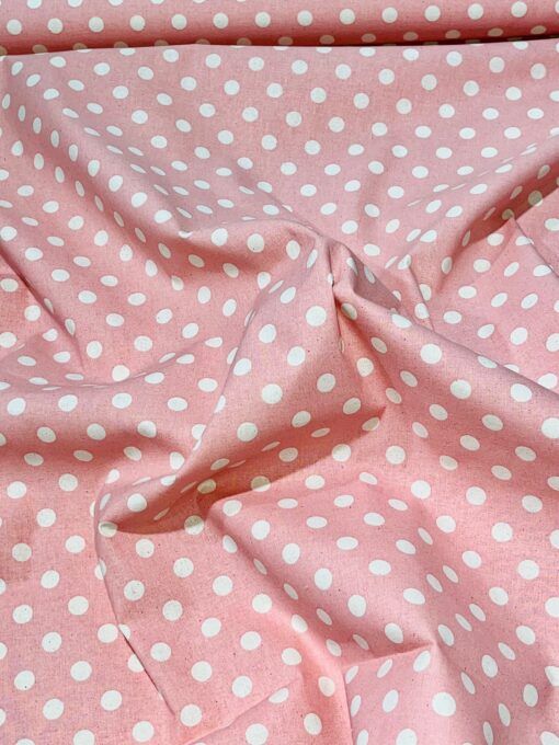 Baumwolle druck Dots rosa