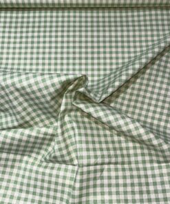 Baumwolle druck Kariert Pastell Mint