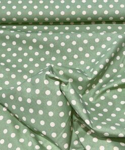 Baumwolle druck Dots Pastell Mint