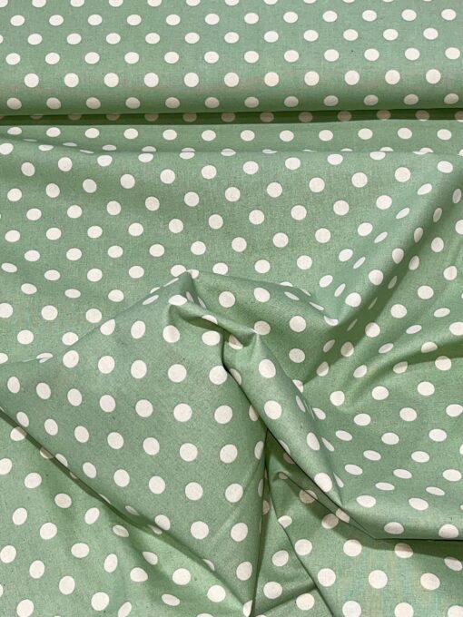 Baumwolle druck Dots Pastell Mint