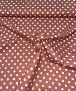 Baumwolle druck Dots alt rosa