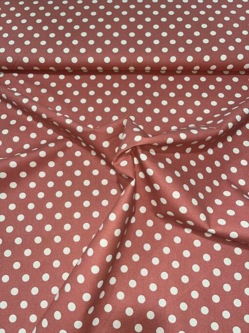 Baumwolle druck Dots alt rosa