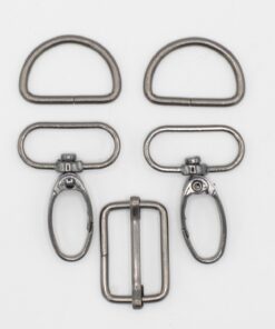 Taschen Hardware Set 25mm gunmetal