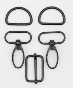 Taschen Hardware Set 25mm schwarz