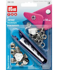 Prym Jersey Druckknöpfe, silber geschlossene Kappe