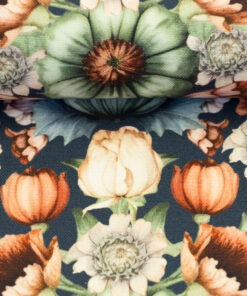 Canvas Victorian Damask blau