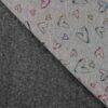 Alpenfleece Herzen Grey melange