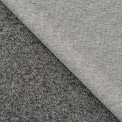 Alpenfleece uni Grey melange