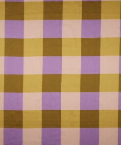 Nerida Hansen Cotton Satin Large Gingham - Olive