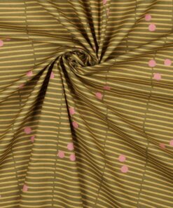 NeridaHansen Fine Poplin Broken Stripes Green