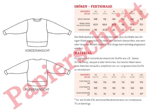 Studio Schnittreif Frau Zora Oversize Sweater