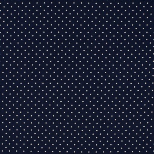 Webware Baumwolle mini Dots Marineblau