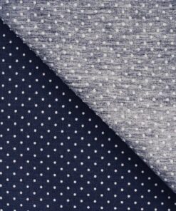 Webware Baumwolle mini Dots Marineblau