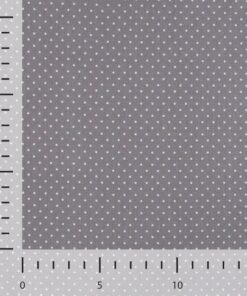 Webware Baumwolle mini Dots Grau