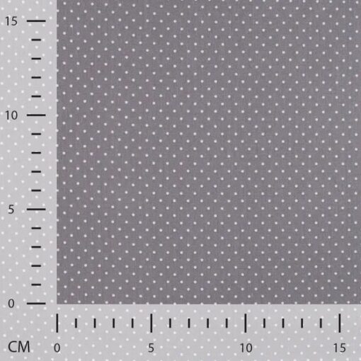 Webware Baumwolle mini Dots Grau