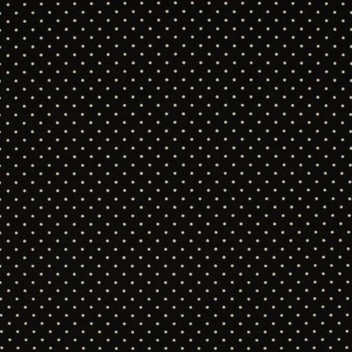 Webware Baumwolle mini Dots Schwarz