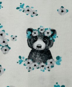 Jersey Bärchen mit Blumenschmuck