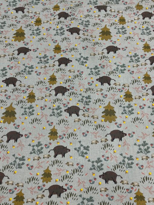 Webware Baumwolle Wildsau Taupe