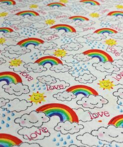 Webware Baumwolle Rainbow Love