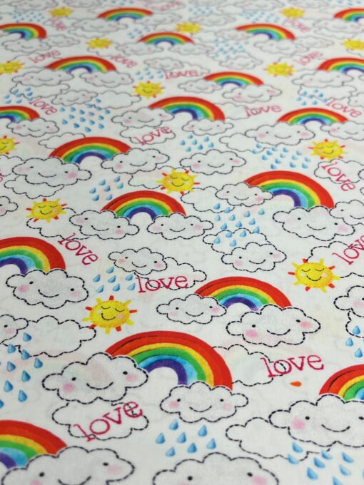 Webware Baumwolle Rainbow Love